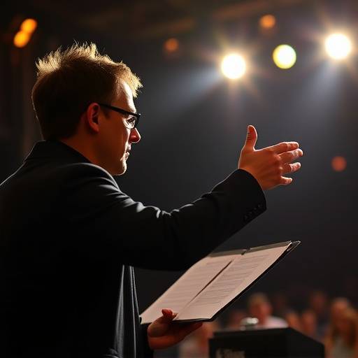 Directing a musical theatre performance