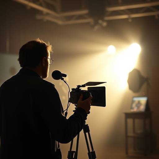Scene from a film directing fundamentals course